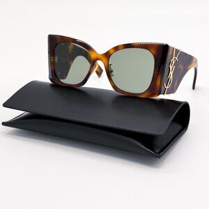 NEW SL610 003 SAINT LAURENT SUNGLASSES HAVANA GREEN EYEWEAR SAINT LAURENT SL 610 NEW SL610 003 SAINT LAURENT SUNGLASSES HAVANA GREEN EYEWEAR  main image 2